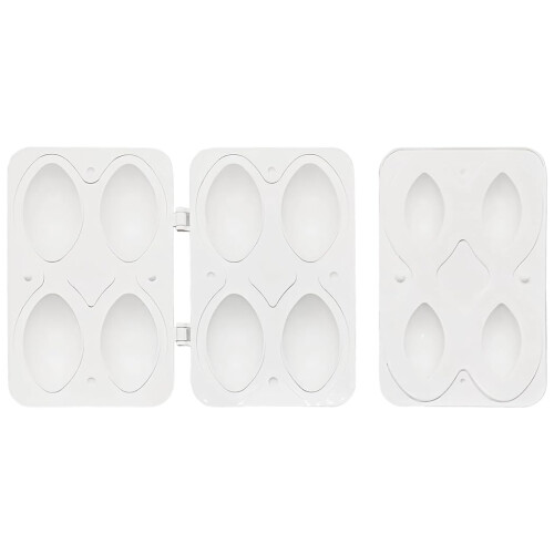 4Cavity Kibbeh Maker Plastic Meatball Mold for Quick Middle Eastern Cooking and Easy Meal Prep