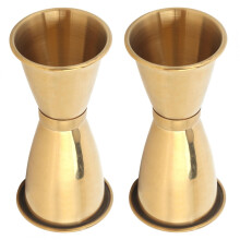 Bar Measuring Cup,Dekaim Stainless Steel Measuring Cup Wine Glass Ounce Cup Cocktail Jigger Drink Liquid Measuring Tools(L)