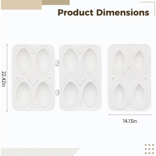 4Cavity Kibbeh Maker Plastic Meatball Mold for Quick Middle Eastern Cooking and Easy Meal Prep 2