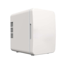 DOMELAY Mini Fridge Multifunction Compact Refrigerator for Outdoor and Office Desktop white
