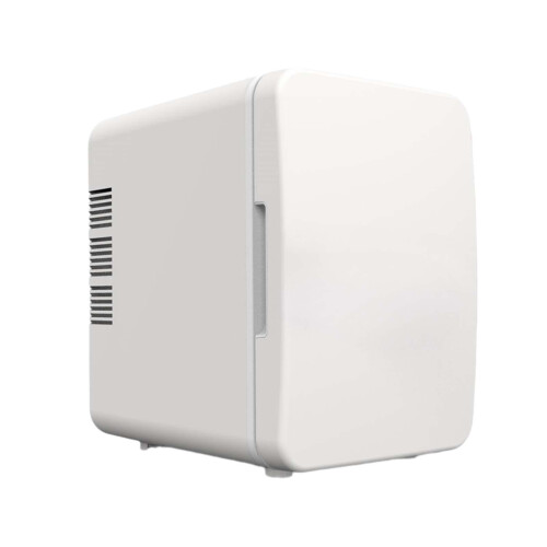 DOMELAY Mini Fridge Multifunction Compact Refrigerator for Outdoor and Office Desktop white