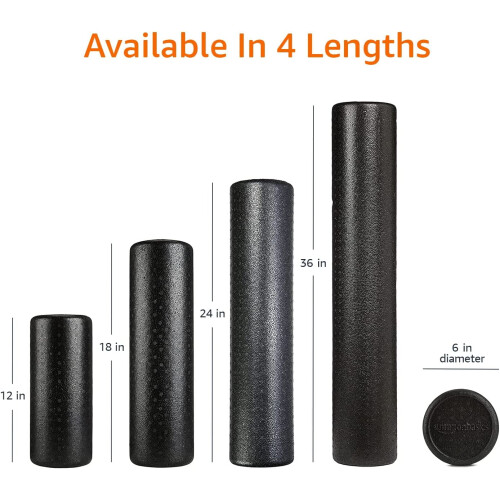 High-Density round Foam Roller for Exercise, Massage, Muscle Recovery 2