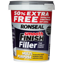 Ronseal 6886271-HHW Smooth Finish Filler Multi-Purpose Ready Mixed 900g, White