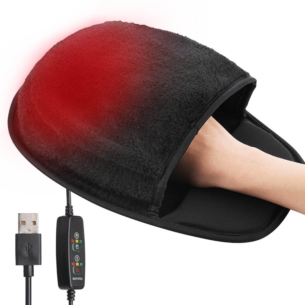 Timing Temperature Control Usb Heated Mouse Pad Mouse Hand Warmer With Wristguard Warm Winter, Keyboard & Mouse 9555307193845