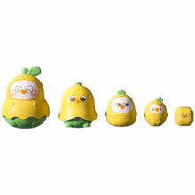 Fruit Duck Nesting Dolls Stacking Cups, Educational Counting Toys for Toddlers, Birthday Gift for Kids 3-5 Years Old