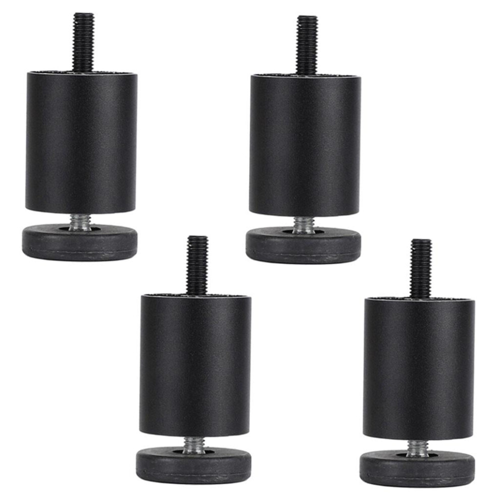 4Pcs Diy Aluminum Alloy Furniture Legs Sofa Couch Table Cabinet Tv Stand Legs Diameter:38mm - Black 6Cm 9555307197393
