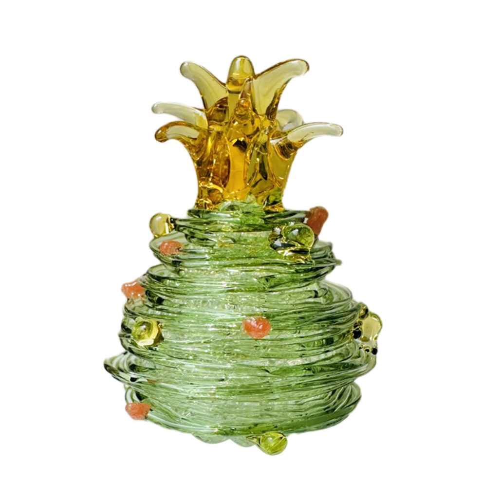 Mini Christmas Tree Glass Ornaments, Small Christmas Dollhouse Miniatures, Winter Figurines for Holiday Xmas Party Decor-image-OPC-PR8VCF9-NEW