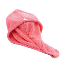 Women's Hair Towel Coral Fleece Bath Hair Towel Dry Hat Cap Quick Drying Lady Bath Tool Hair Turban Wrap Drying Cap