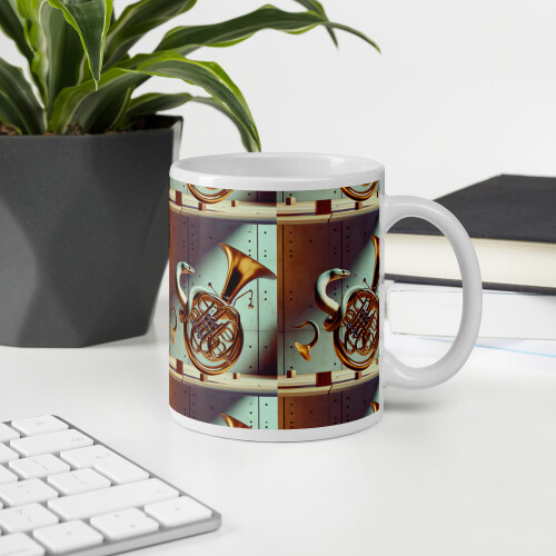 White glossy mug 1
