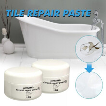 Tub Repair Kit White for Acrylic, Porcelain, Enamel & Fiberglass, Compatible with Sink, Shower & Countertop, Cracked Bathtub Scratches