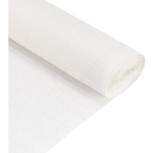 Crepe Paper Rolls Streamers for Festival Birthday Wedding Party Home Paper Poms Flower Making Decorations,White