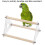 Parrot Training Stand with Triangular Stable Design, Wooden Tabletop Perch for Parakeet Cockatiel Conure 4