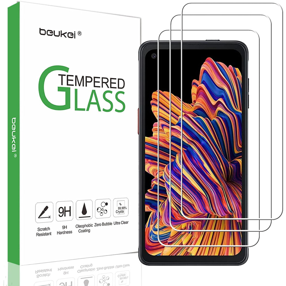 (3 Pack) Screen Protector Compatible For Compatible With Samsung Galaxy Xcover Pro Screen Protector Tempered Glass, (6.3 Inch)9H 9085618795761