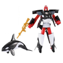 Sea Animals Transformation Robot Toys Dolphin/Shark Deformation Robot Figures for Kids Christmas Birthday Gifts-WELLNGS A