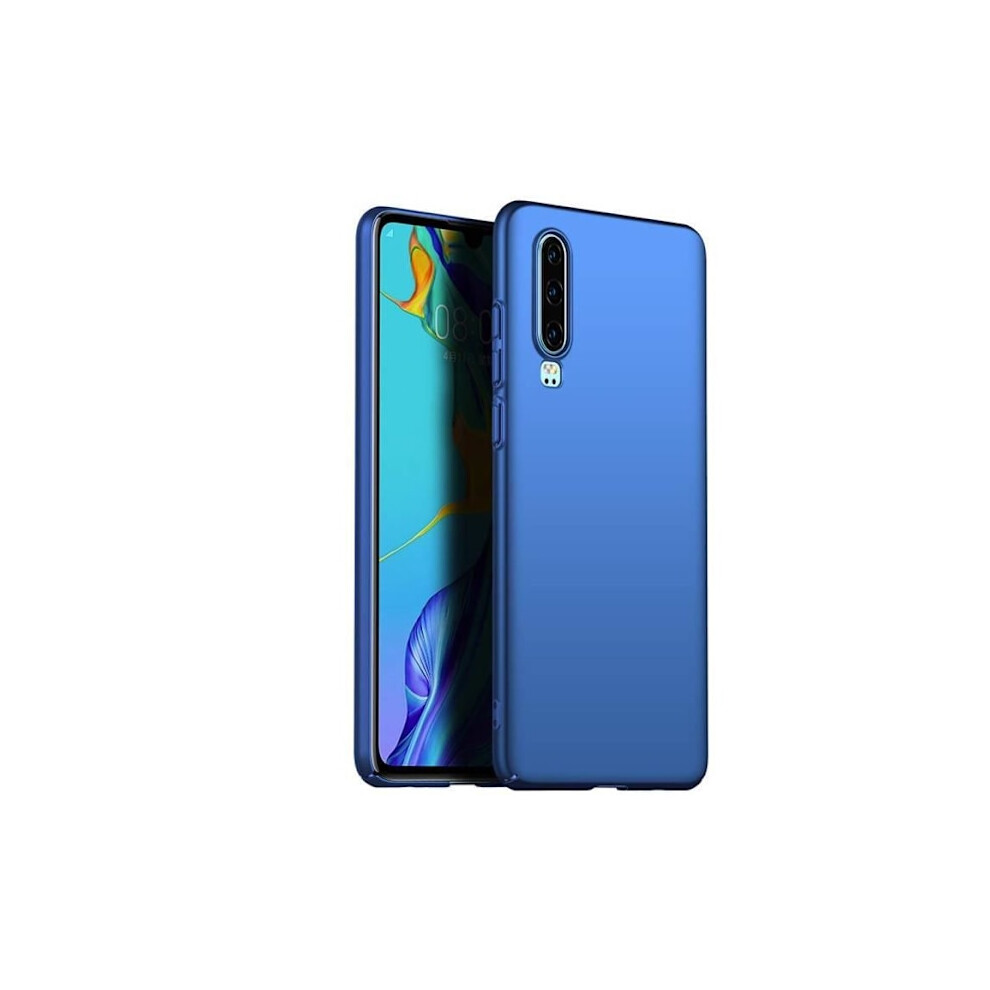 Compatible With Huawei P30 Case, Solid Rigid Matte Pc Ultra-Thin Anti-Shock Anti-Scratch Bumper For Compatible With Huawei P30, Blue 9085618798854