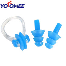 Swimming Nose Clip Earplugs Set Waterproof Swimming Nose Clip Soft Silicone Ear Plugs Surf Diving Swimming Pool Accessories