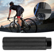 Uclet Bike Accessories Aluminum Alloy Cylinder For Axle Rear Foot Footrests Black 3/8 Inch 4 Pcs