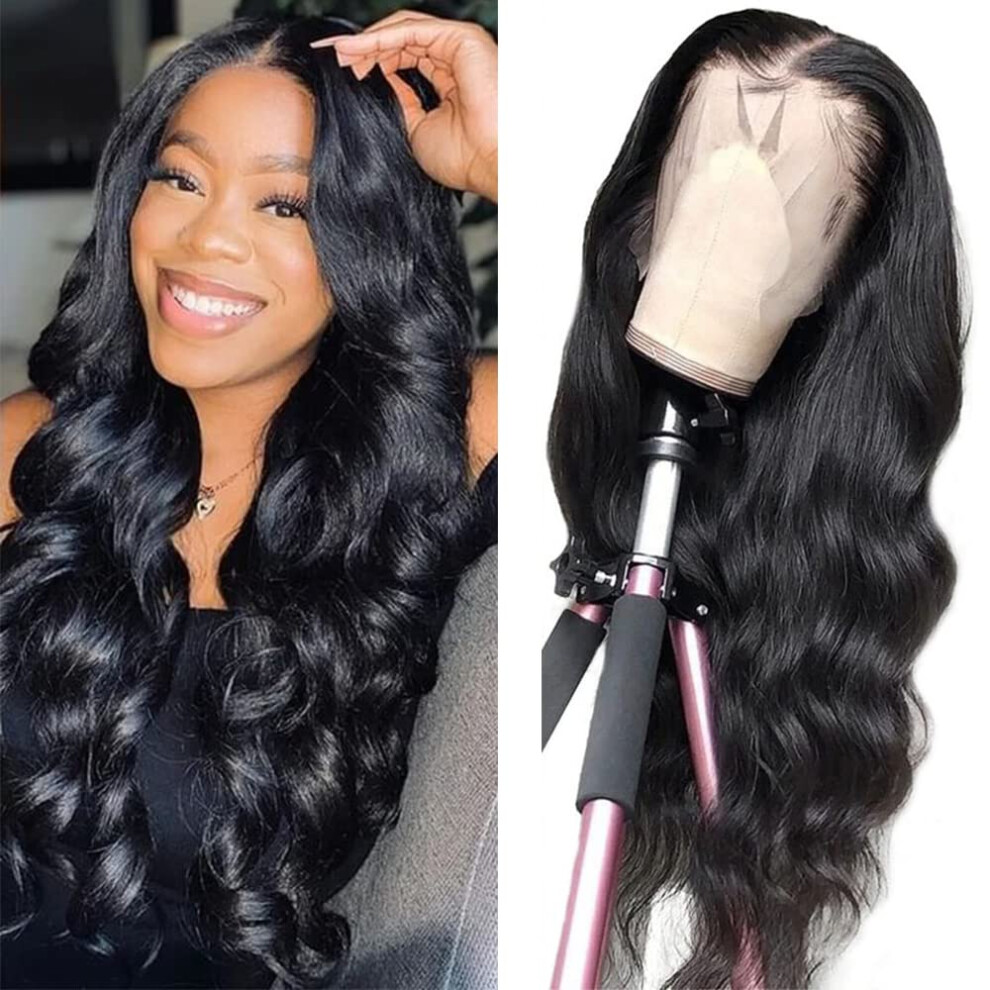 Lace Front Wigs Human Hair Body Wave 13x4 Pre Plucked Brazilian Wig 150% Density 18 Inch