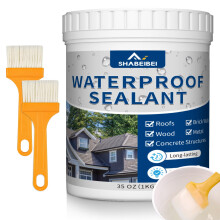1KG Invisible Waterproof Sealant, Transparent Liquid Sealant for Leak Repair, Clear Waterproof Paint for Outdoor & Indoor, Roof & Bathroom