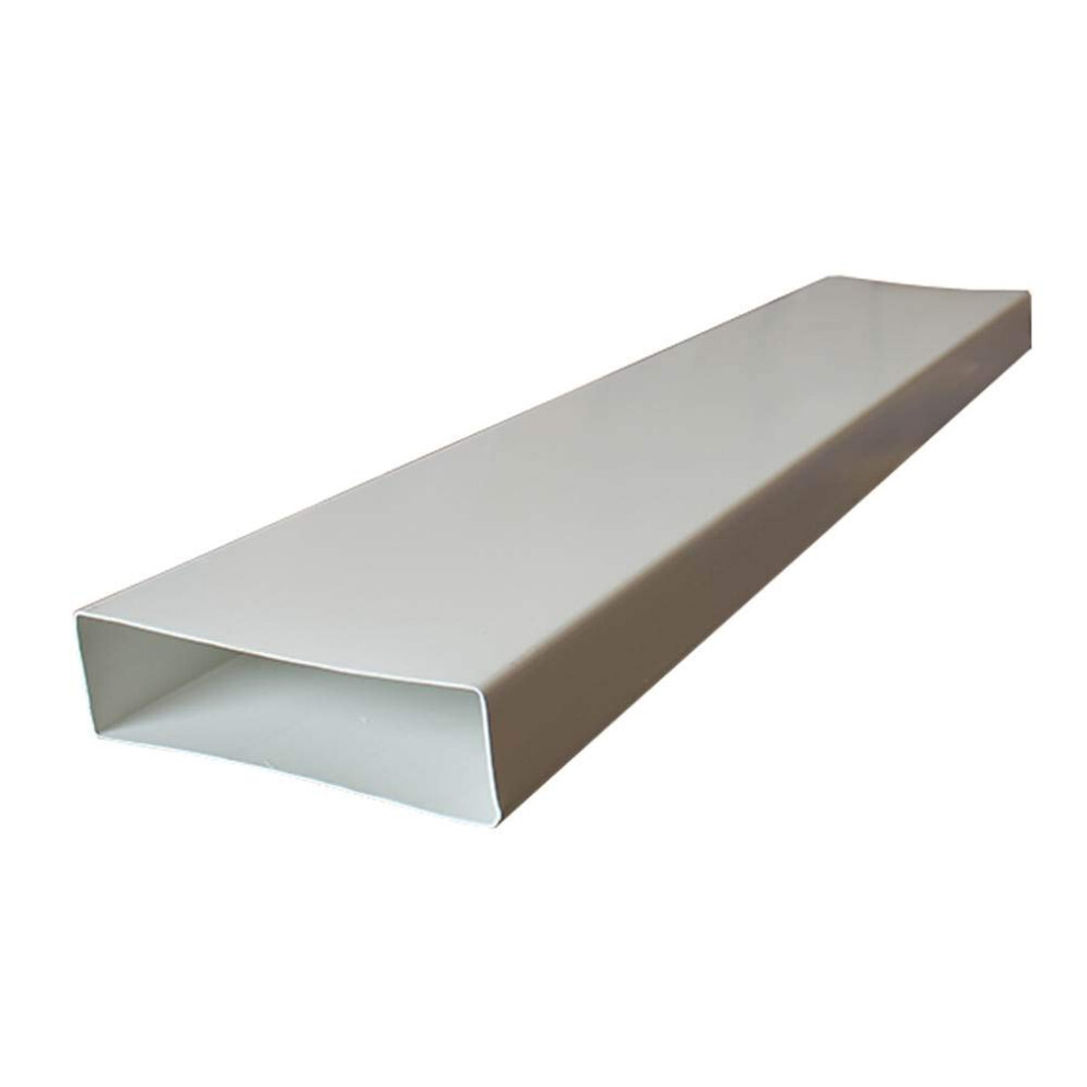 Kair Rectangular Flat Ducting 204Mm X 60Mm - 1 Metre Length Flat Channel Pipe 54437760