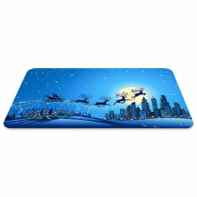 Christmas Non Slip Square Rug with Grip Dots, Water Absorption, Machine Washable 2'3'