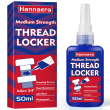 Thread Lock Blue 50ml, Medium Strength Threadlock, Removable Threadlocker, Lock & Seal Nuts, Bolts, Fasteners and Metals, Against Losening and Leakag