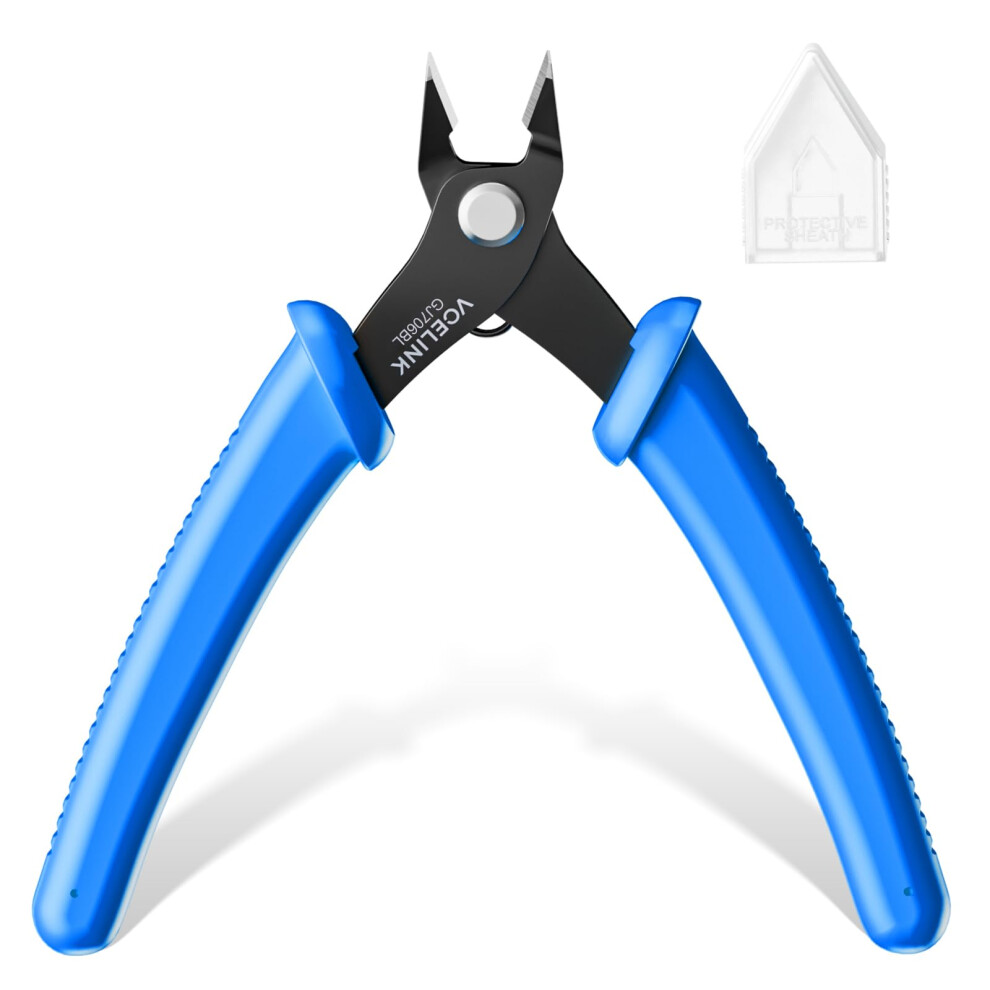 Vcelink Side Wire Cutters Precision Flush Cutters Small Cable Snips Diagonal Pliers Ideal For Electronic Industry Repair, Jewelry Processing, Diy Mod 84517050