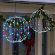 LED Globe String Lights Battery Operated Waterproof Hanging Ball Fairy Lights for Garden Patio 8'