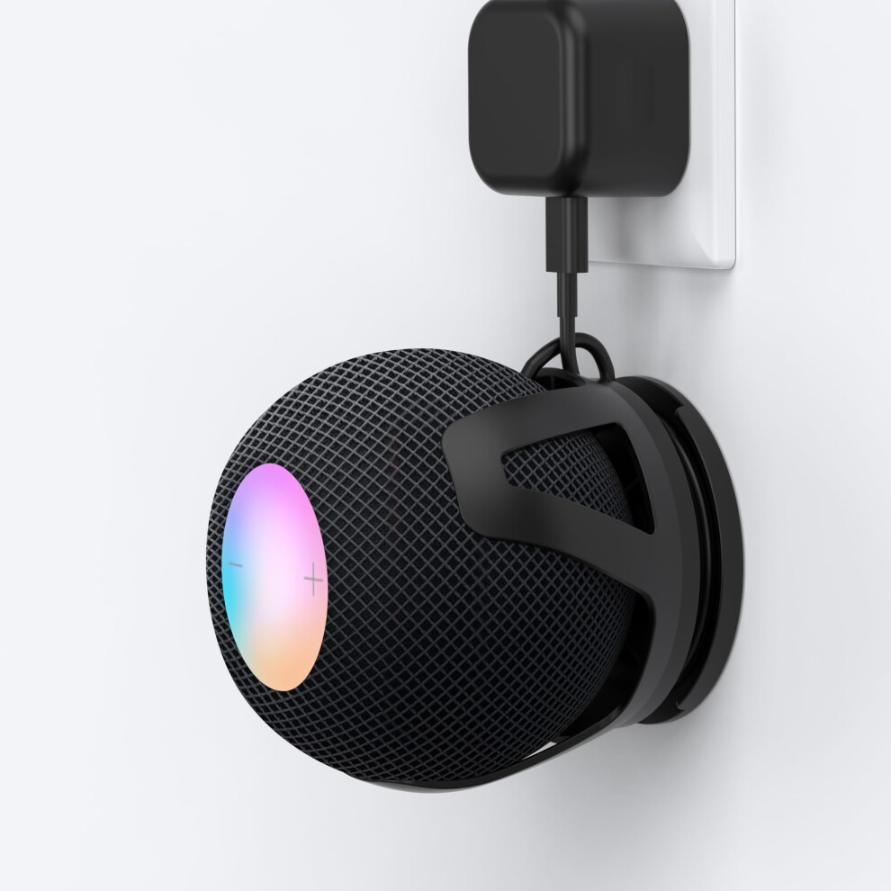 Homemount Wall Mount Compatible With Homepod Mini - Self Adhesive Or Drilling, Perfect Cord Management, Space-Saving Holder And Stand For Homepod Min 33418957