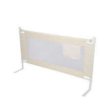 Greensen Bed Guard for Toddlers, Kids Bed Rail Protective Toddler Safety Bed Rail with Safety Lockable Buckle for Travel and Home Use Beige, 8 Gears