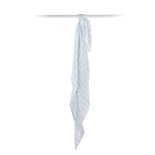 Lulujo - Lunga mussola - Righe aqua - ELEMENTI PER BAMBINI