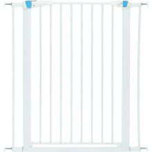 Pet Gate, 39 Inch High Walk-thru Steel Pet Gate by 29 Inch to 38 Inch Wide in Soft White w/ Glow Frame, X-Tall