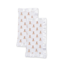 Lulujo Neutral Comforting Blanket for Girls & Boys, Cotton, Vintage Teddy Bears