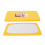 FJH Two Extra 100% Soft Breathable Cot Bed Fitted Sheets 70 x 140 cm (Yellow) 1