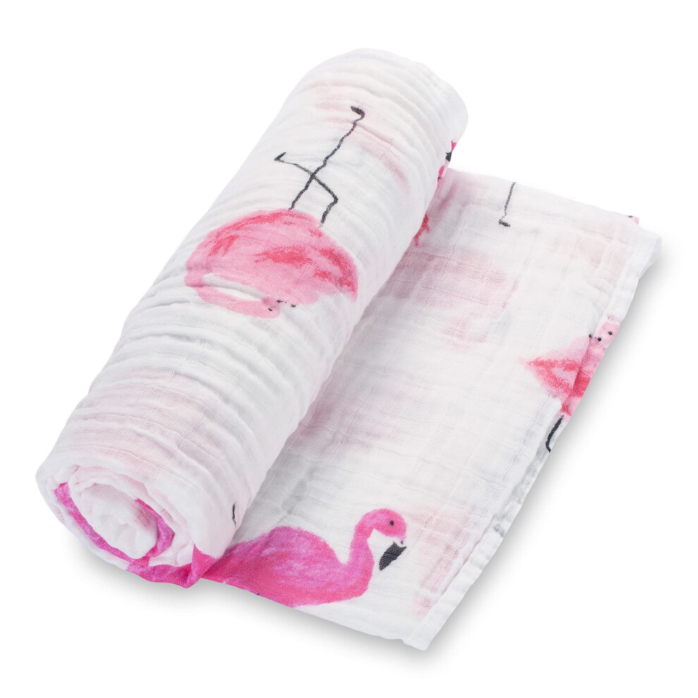 Muslin Swaddle Blankets, 100% Cotton Baby Swaddle Blanket For Girls, Soft And Large 47 X 47 Inches Newborn Swaddle, Breathable Baby Lollybanks