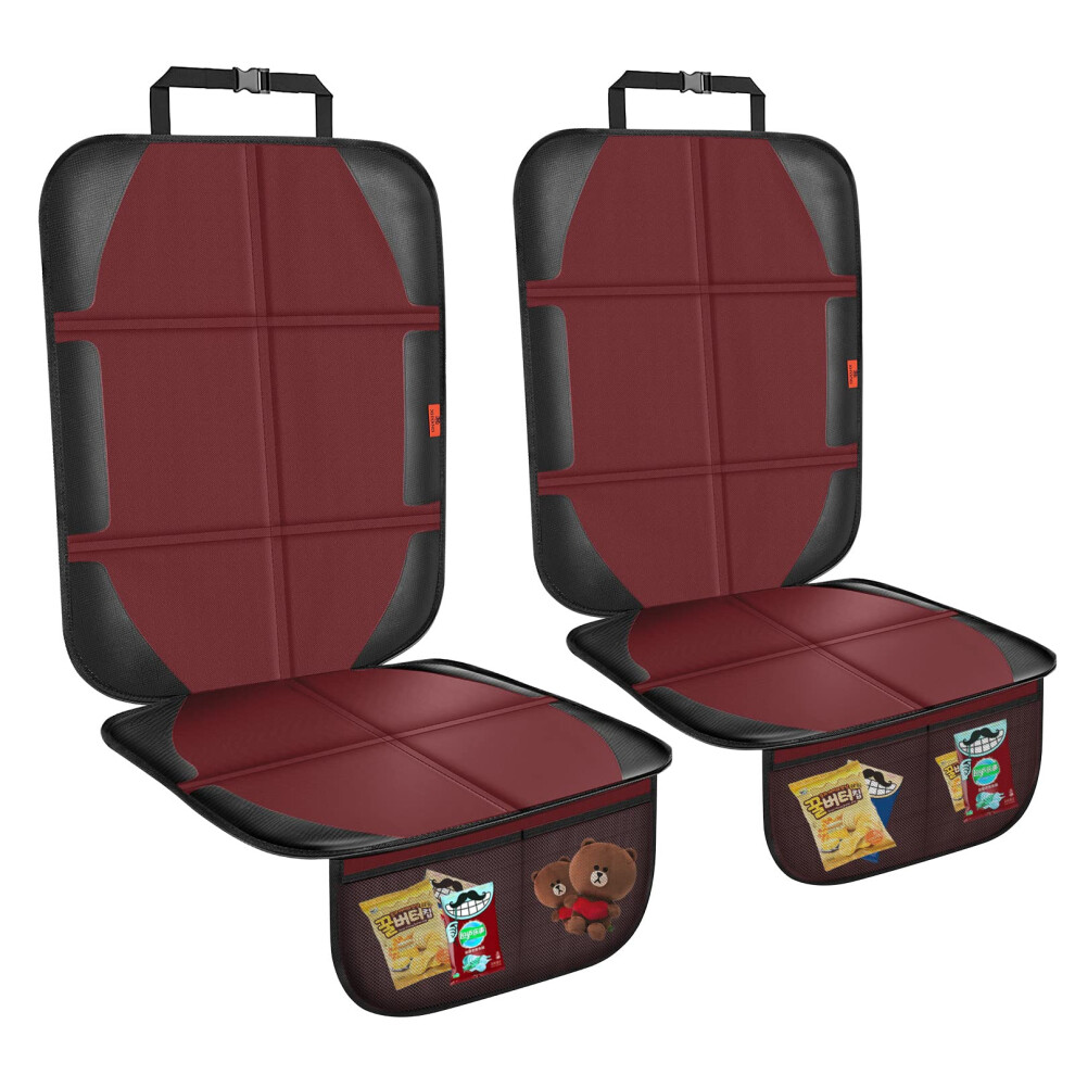 Xhyang Car Seat Protector,2 Pack Automotive Seat Protectors Baby Carseat Pad Waterproof Durable 600D Fabric For Child Baby Car Seat Mat Vehicle Pet