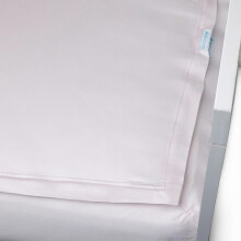 QuickZip Crib Sheet Set - Faster, Safer, Easier Baby Crib Sheets - Includes 1 Wraparound Base & 1 Zip-On Crib Sheet - Blush 100% Cotton - Fits All
