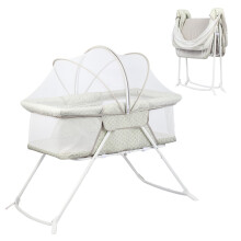 MFSLOVE Foldable Newborn Crib With Bug Net Baby Bed Infants Travel Cot