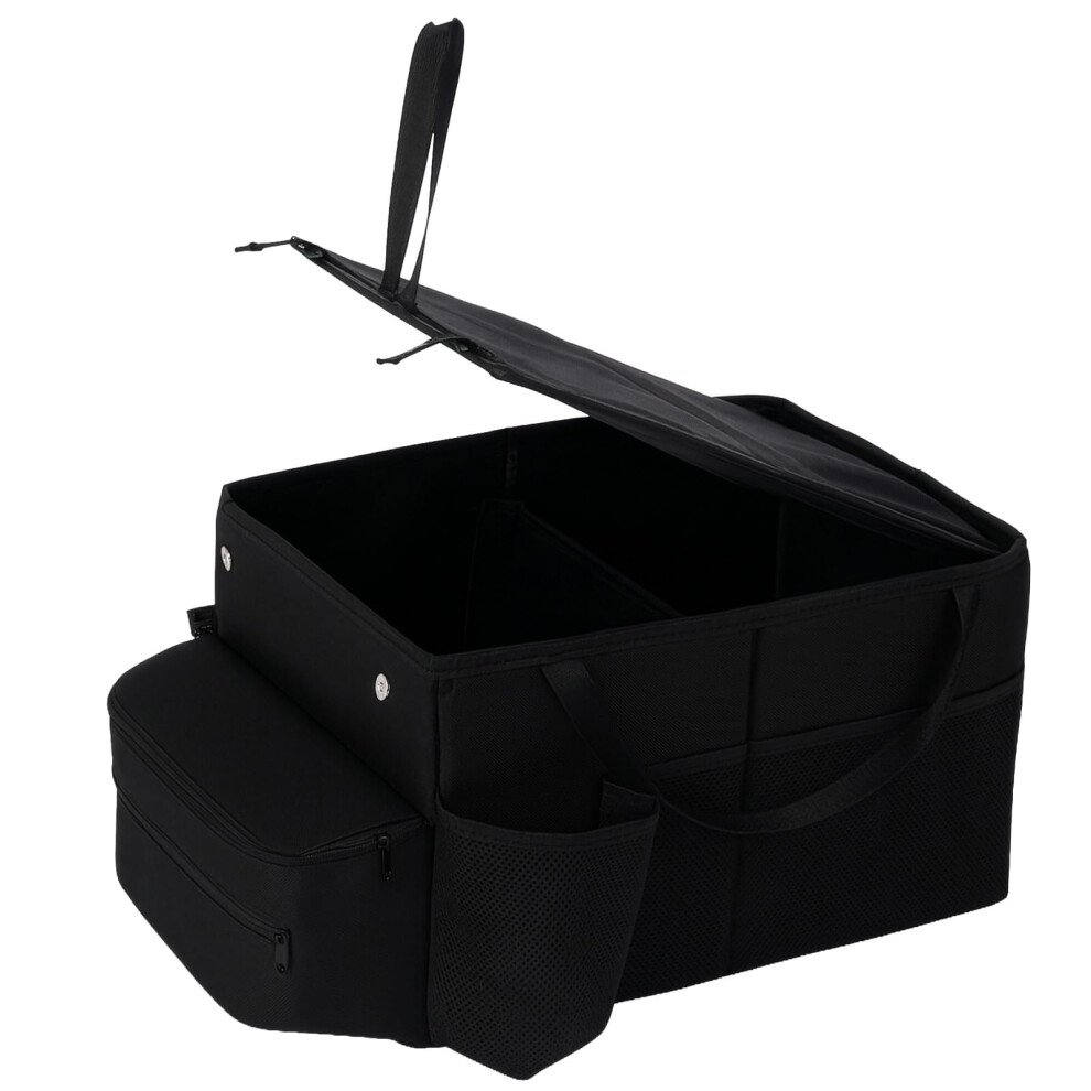 Sunnynest Car Seat Organizer-Car Organizer Front Seat Back Seat,With Dividers Cup Holders And Lids Suitable For Front Seat/Back Seat/Trunk Car