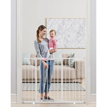 VEVOR Baby Gate, 26-48 Inches Adjustable Width, 36 Inches High Dog Gate, Easy Step Walk Thru, for Child Pet Security, Pressure Mount Kit, Wall Cups,