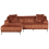 Beliani Corner Sofa STENUM Corduroy Brown Right Hand 4
