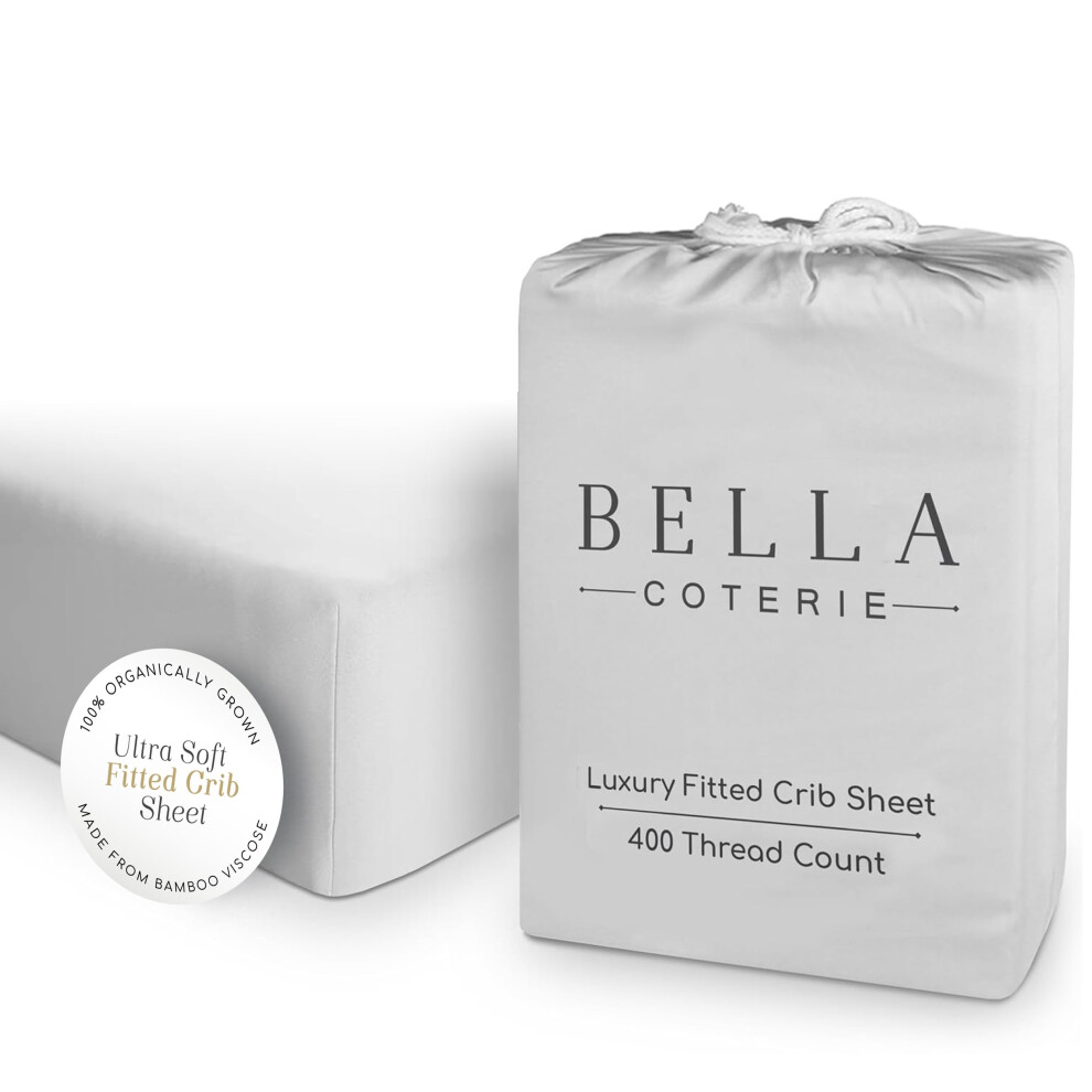 Bc Bella Coterie Bella Coterie Luxury Bamboo Viscose Crib Sheet | Organically Grown | Ultra Soft | Cooling For Better Sleep | Deep Pocket Fitted Sheet For Crib &
