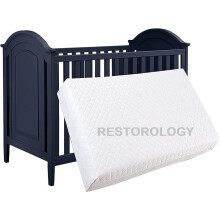 Restorology Travel Cot Bed Mattress, Extra Thick, Double Sided, Removable Zip Cover, Made in UK (110 x 54 x 7.5 cm)