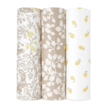 aden + anais Silky Soft Swaddle Blanket, Boutique Muslin Blankets for Girls & Boys, Baby Receiving Swaddles, Ideal Newborn & Infant Swaddling Set,