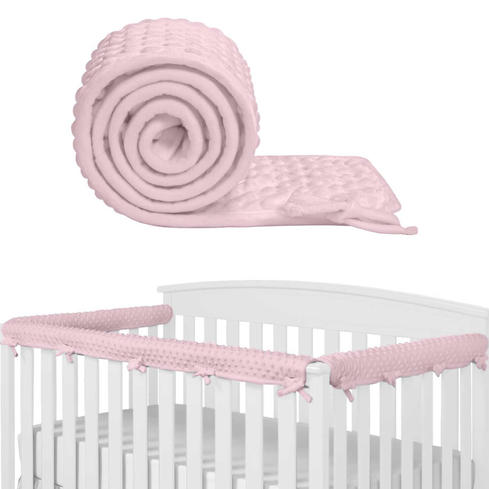 3Pcs Baby Crib Rail Cover Protector Set - Cot Rail Protectors Safe Teething Guard Wrap For Standard Crib - 128X18 Cm/68X18 Cm Cot Eastern Corridor-Eu