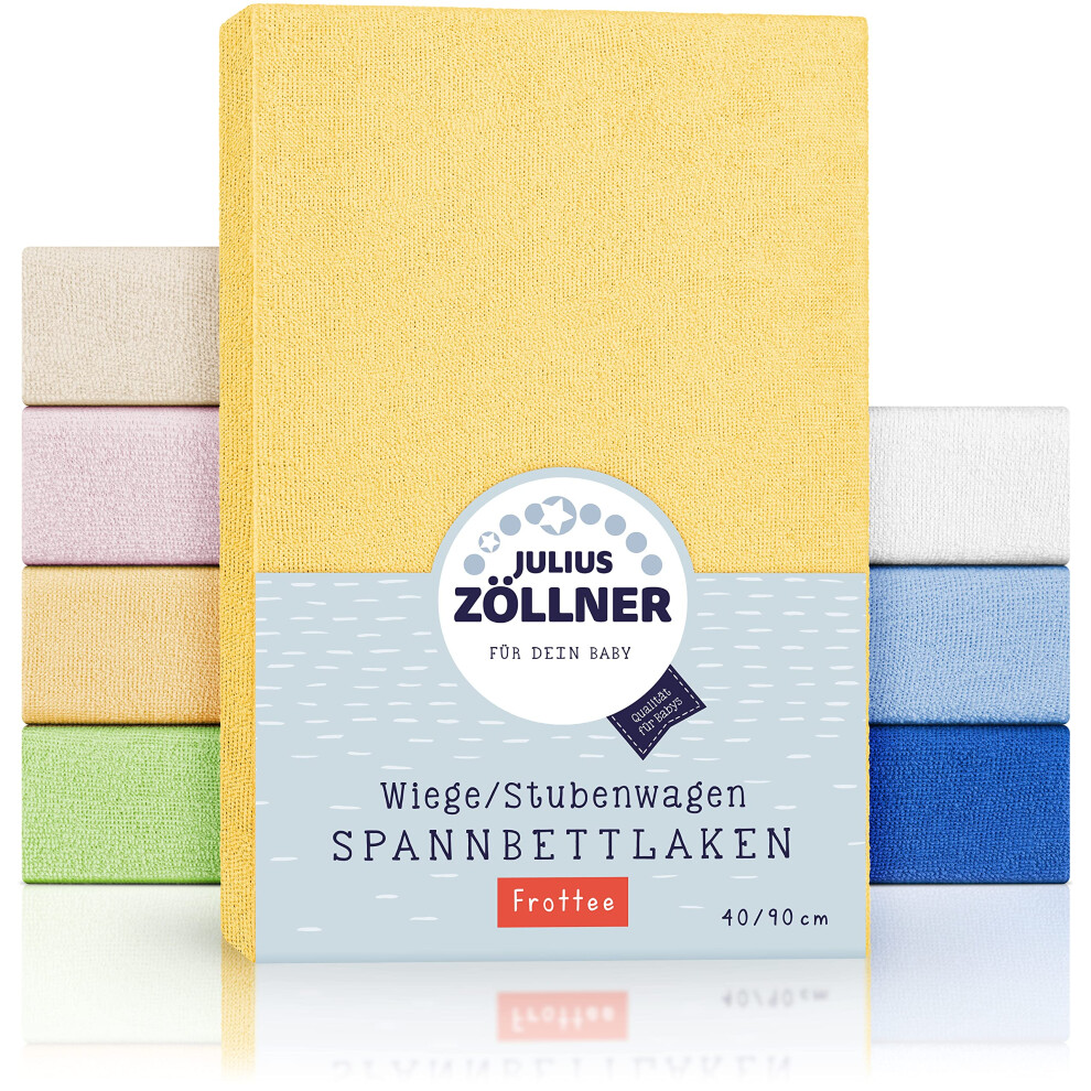 Julius Z?Llner Terry Cloth Fitted Sheet For Cradles And Bassinets 90 X 40 Cm Assorted Colours Julius Zöllner