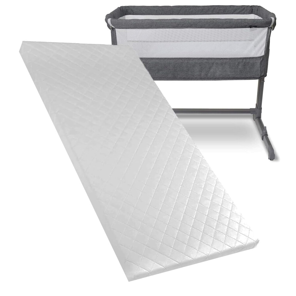 Crib Mattress Toddler Bedding - Breathable Super Soft Corners - Firm Foam Anti-Allergic Removable Cover, (89 X 38 X 4Cm) Pinkfairy