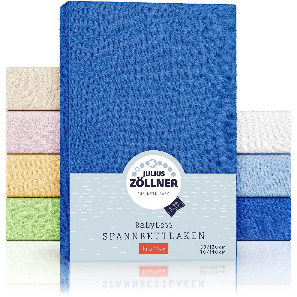 Julius Z?Llner Fitted Sheet Terry Size 60X120 Cm - 70X140 Cm Sky Blue Julius Zöllner
