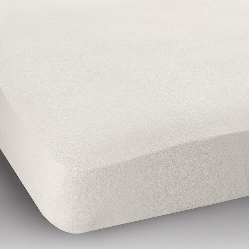 CHANTAL New Cot Bed Size Terry Stretch Fitted Sheet Colour: White