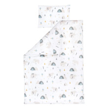 Julius Z?llner Children's Bed Linen 100 x 135 + 40 x 60 cm, 100% Cotton, Made in Germany, Mountain Bear